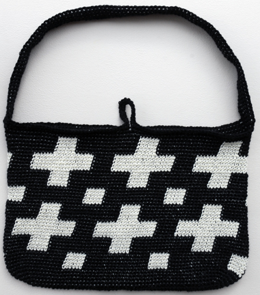 Felted Tapestry Crochet Bag before