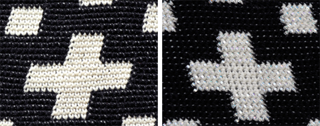 Felted Tapestry Crochet Bag detail