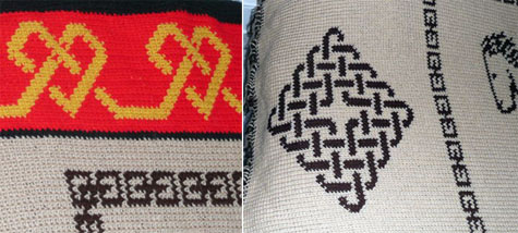 Details of Annie’s tapestry crocheted blanket