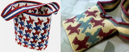 Tapestry Crocheted Bird Bags