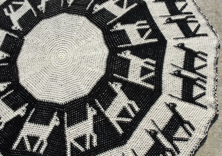 Tapestry Crochet Cat Afghan