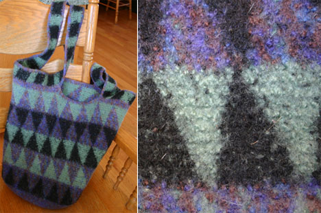 Kris King’s Felted Tapestry Crochet Bag