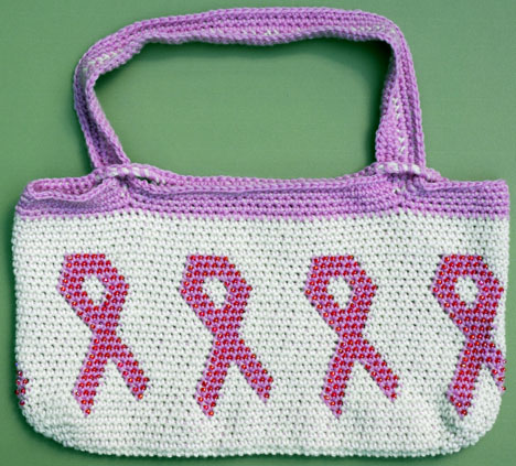 Awareness Purse before felting