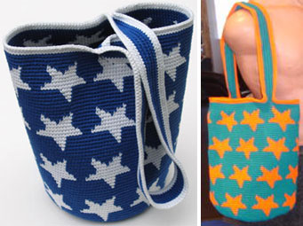 Tapestry Crochet Stars Bags