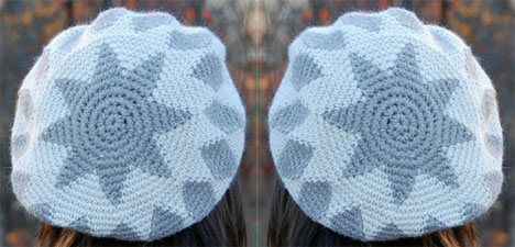 Tapestry Crocheted Star Hats