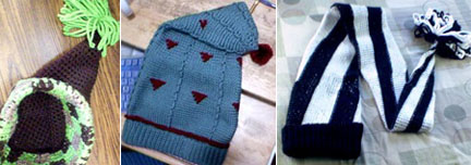 STRIPED STOCKING HAT - FREE KNITTING PATTERN FOR A STRIPED