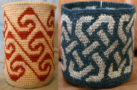 Tapestry Crochet Baskets