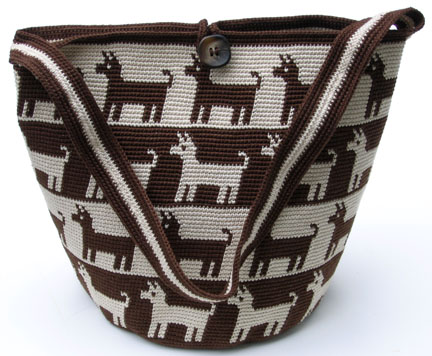 Tapestry Crochet Dog Purse