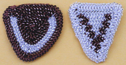 Front of V earrings