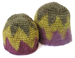 Tapestry Crochet Hats from pattern